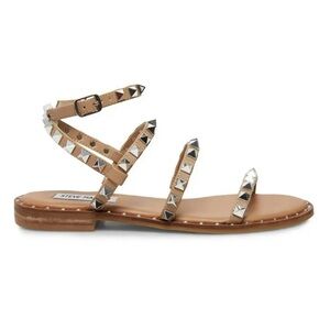 Steve Madden Beige Studded Sandals